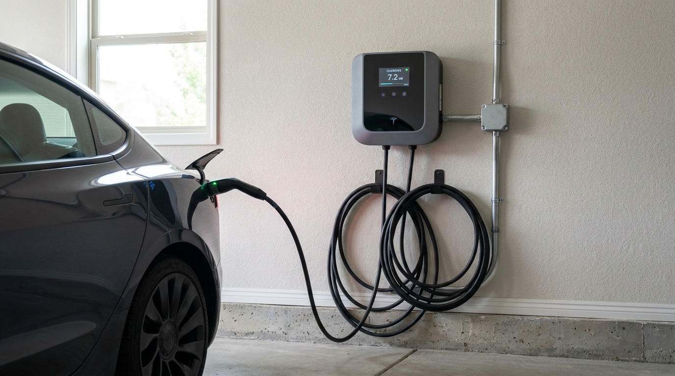 Recharger sa voiture électrique de fonction à la maison, qui paie quoi