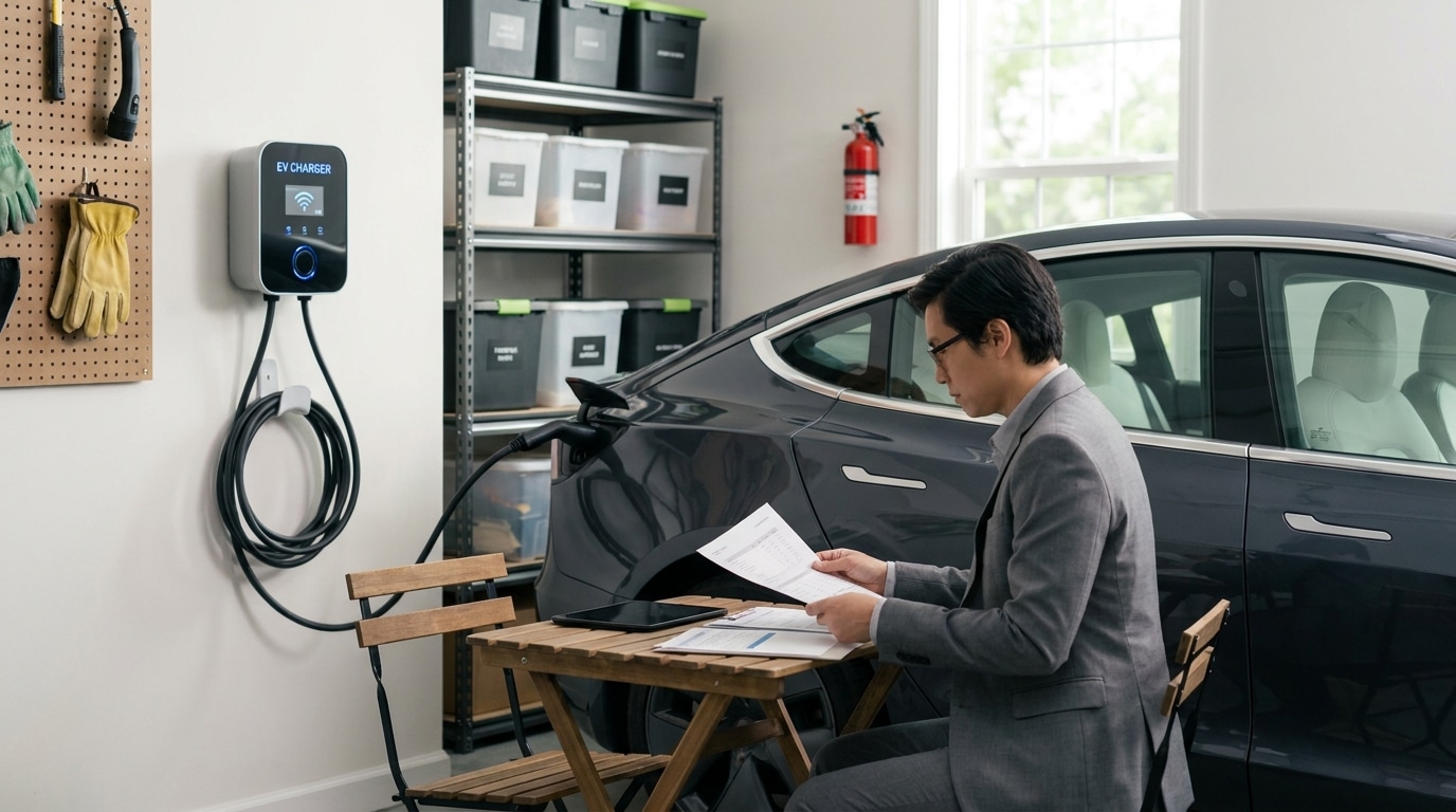 Recharger sa voiture électrique de fonction à la maison, qui paie quoi