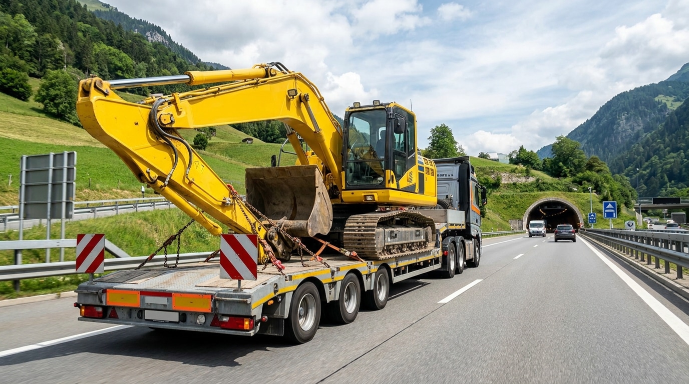 Déplacer un engin de chantier sur la route soulève des questions d'assurance